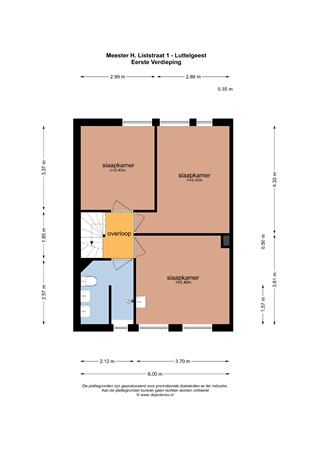 Floorplan - Meester H. Liststraat 1, 8315 BB Luttelgeest